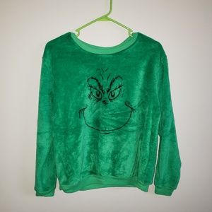 Fuzzy Grinch long sleeve